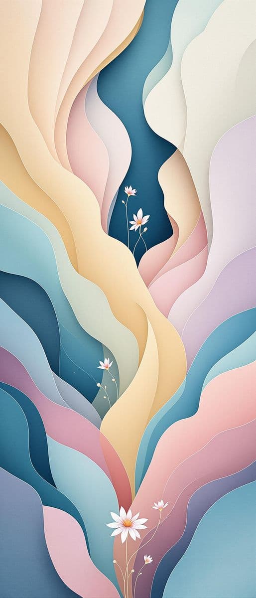 Pastel Harmony with Floral Touch