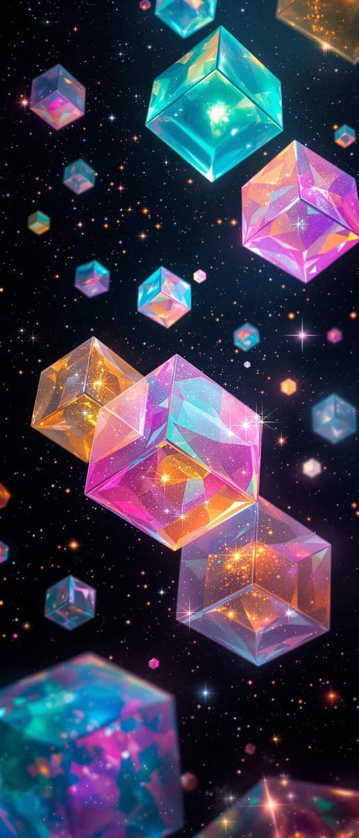 Floating Crystalline Cubes in Space
