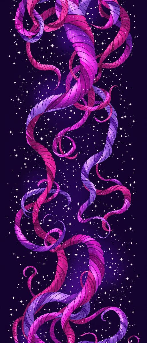 Twisting Magenta Tendrils