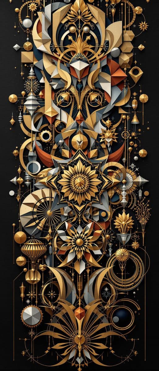 Renaissance Metallic Abstraction