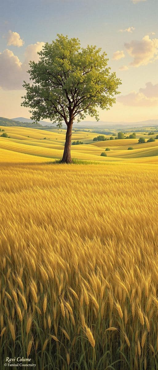 Idyllic Countryside Dawn