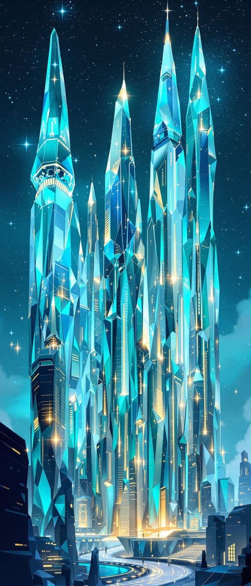 Futuristic Crystal City