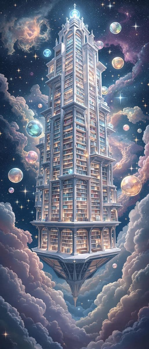 Celestial Library Among the Stars
