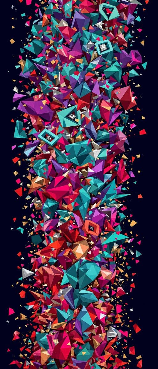 Geometric Confetti Burst