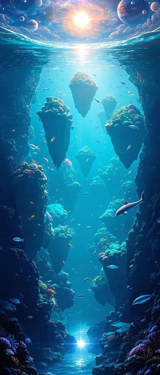 Floating Coral Islands of the Ocean