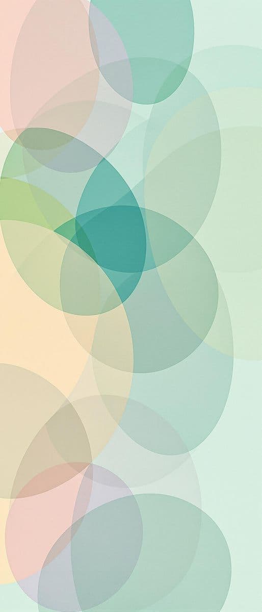 Pastel Oval Serenity