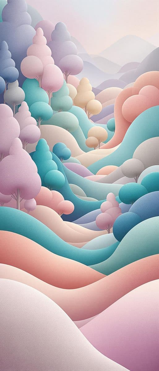 Ethereal Wave-like Forest