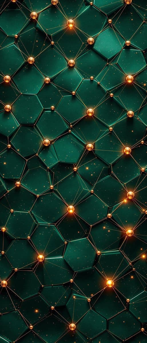 Emerald Honeycomb Elegance