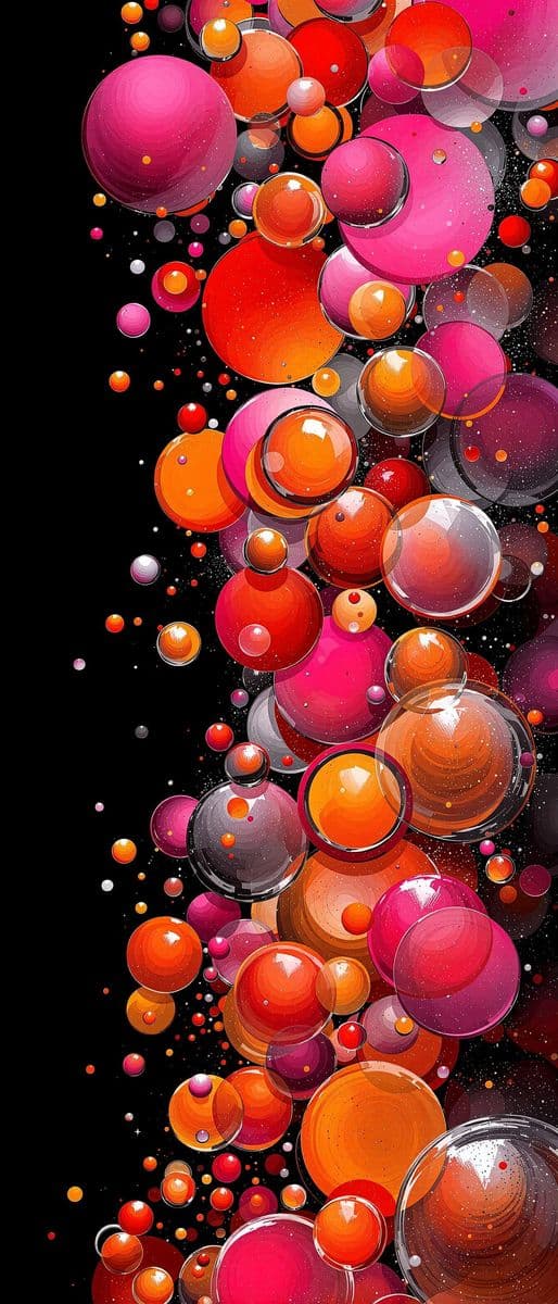 Vibrant Bubble Explosion