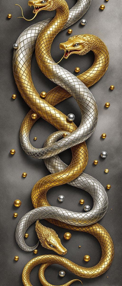 Golden and Silver Serpents