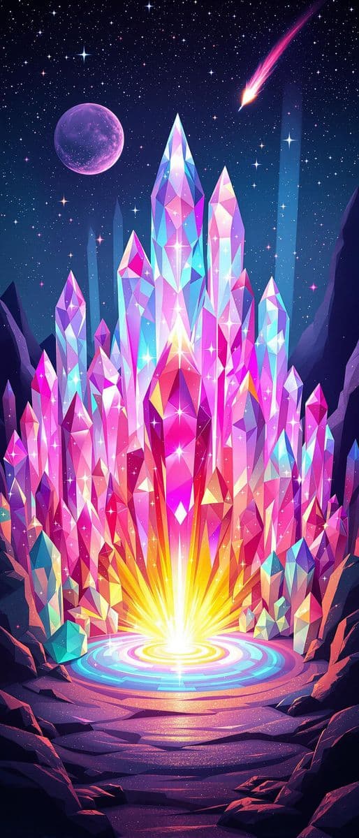 Galactic Crystal Garden