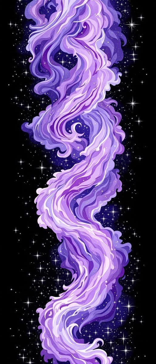 Lavender Clouds in Celestial Spiral