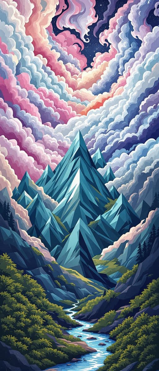 Dreamy Geometric Landscape