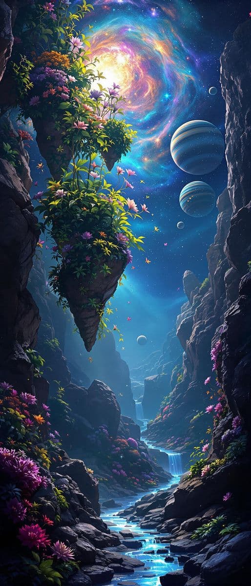 Celestial Garden in Space