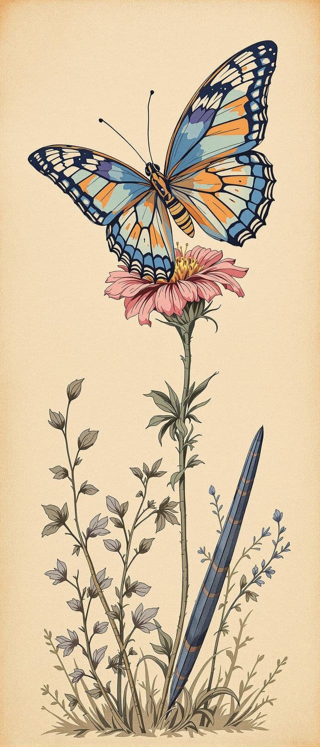 Butterfly on Wildflower