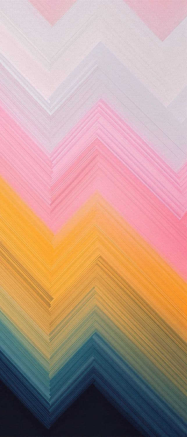 Pastel to Teal Zigzag Patterns