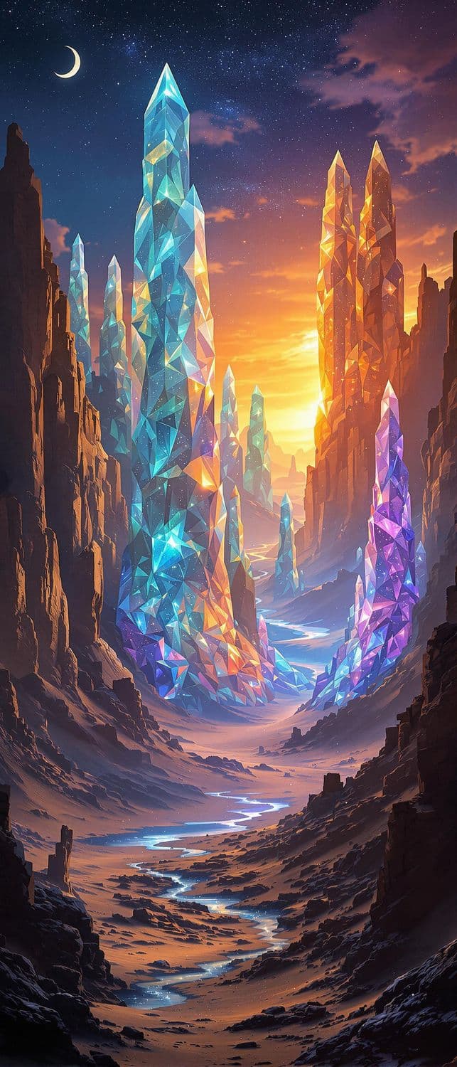 Desert of Crystal Giants