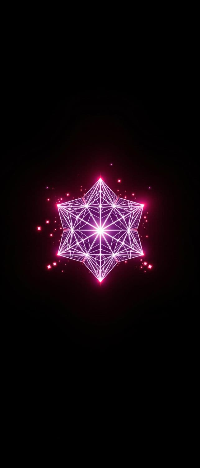 Shining Pentagon on Dark Gradient