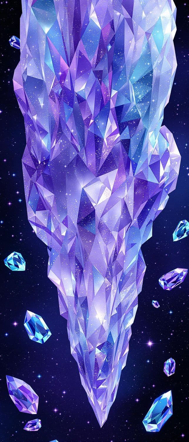 Galactic Amethyst Formations