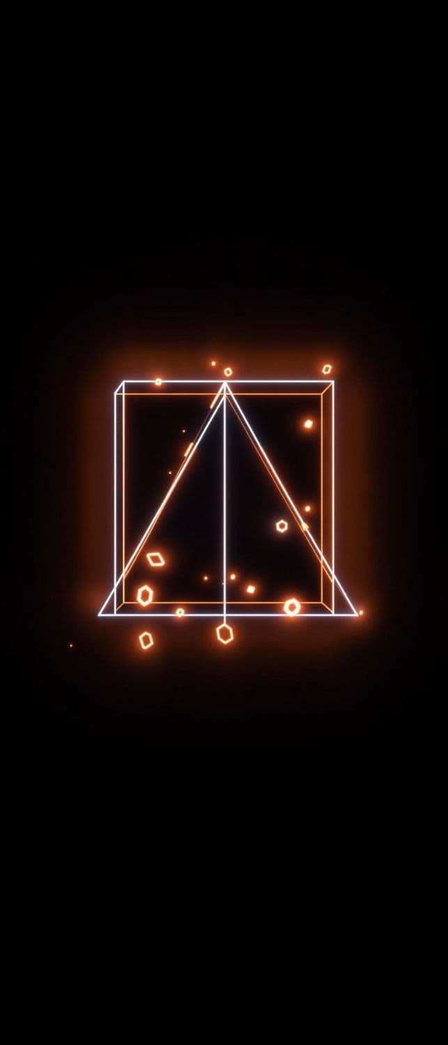 Illuminated Square in Gradient Void