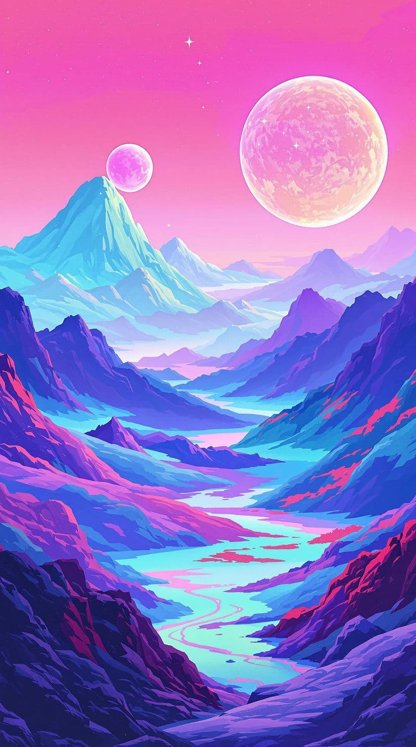 Serene Alien Landscape