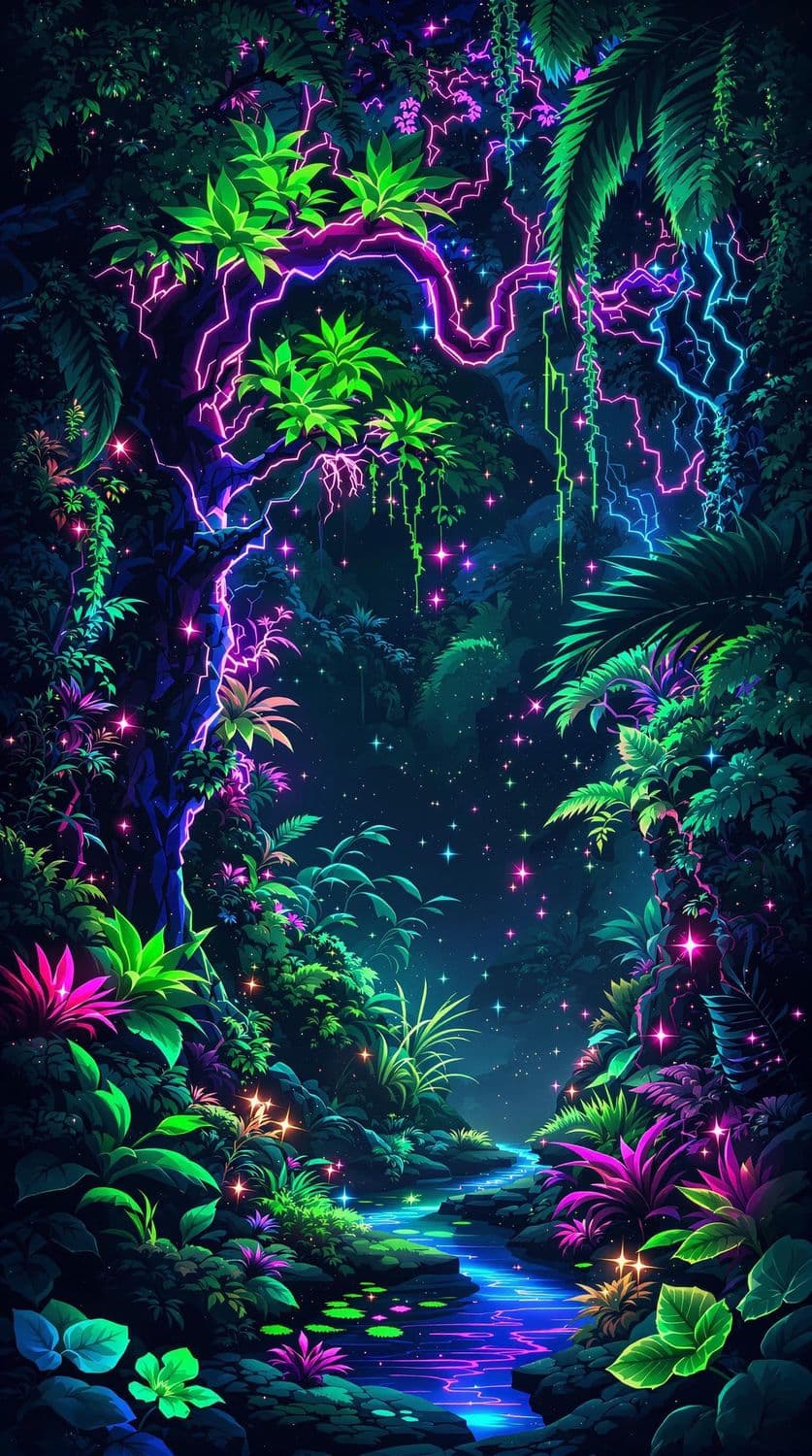 Neon Jungle Adventure