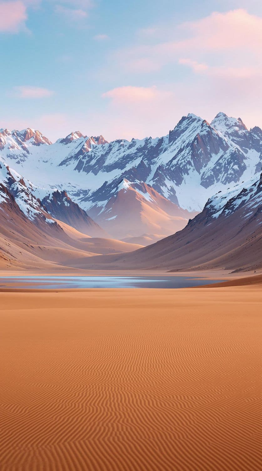 Dawn in the Snowy Mountains