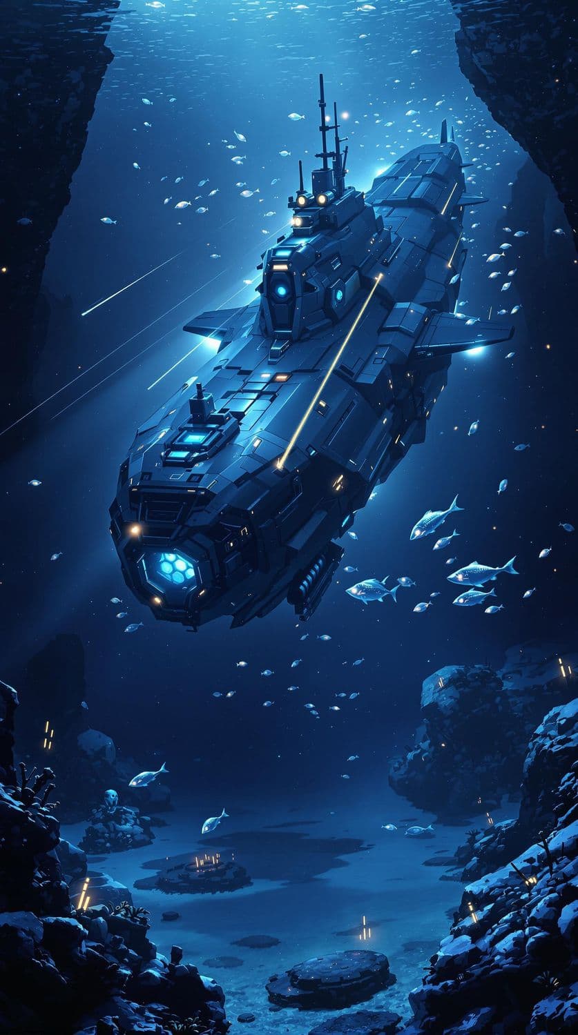 Futuristic Underwater Exploration