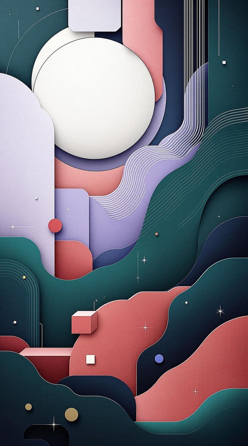 Futuristic Geometric Waves