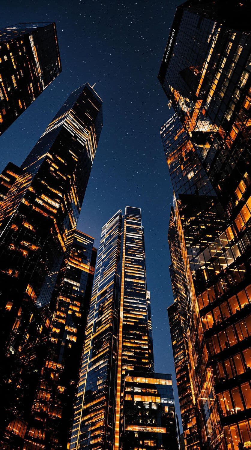 Twilight City Reflections