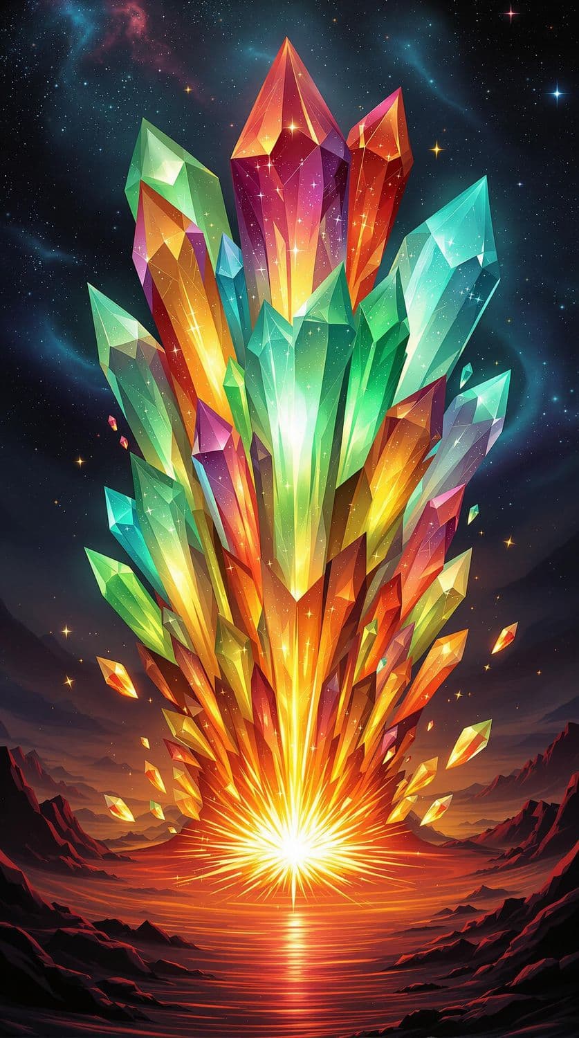 Luminous Desert Crystals