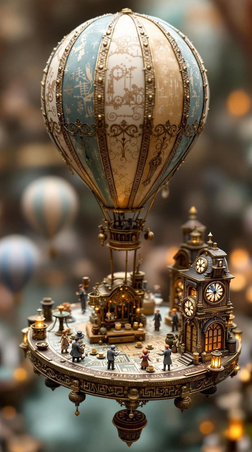 Floating Steampunk Tea Shop