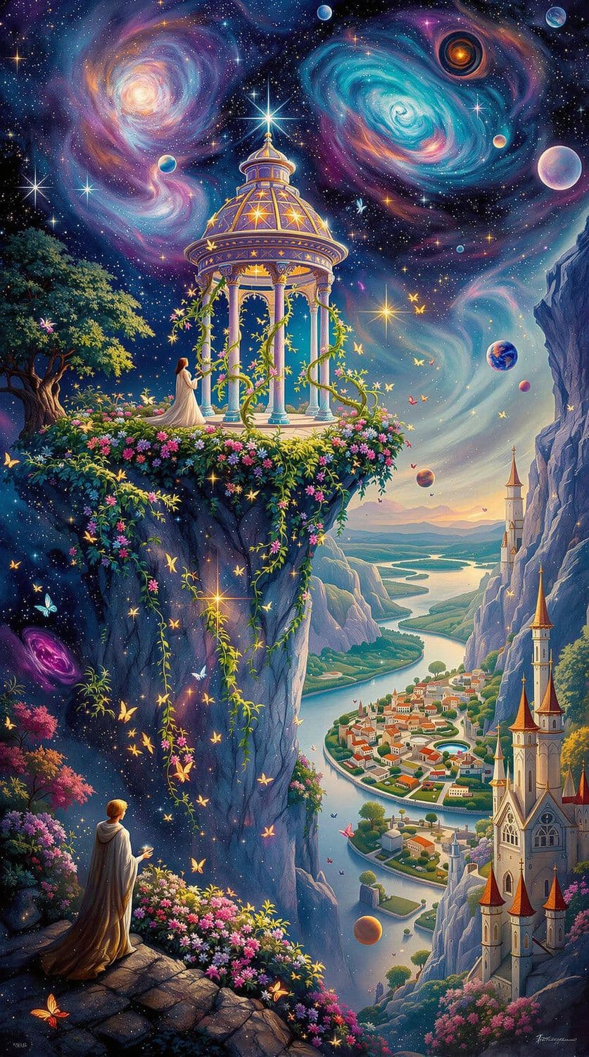 Celestial Garden in Space