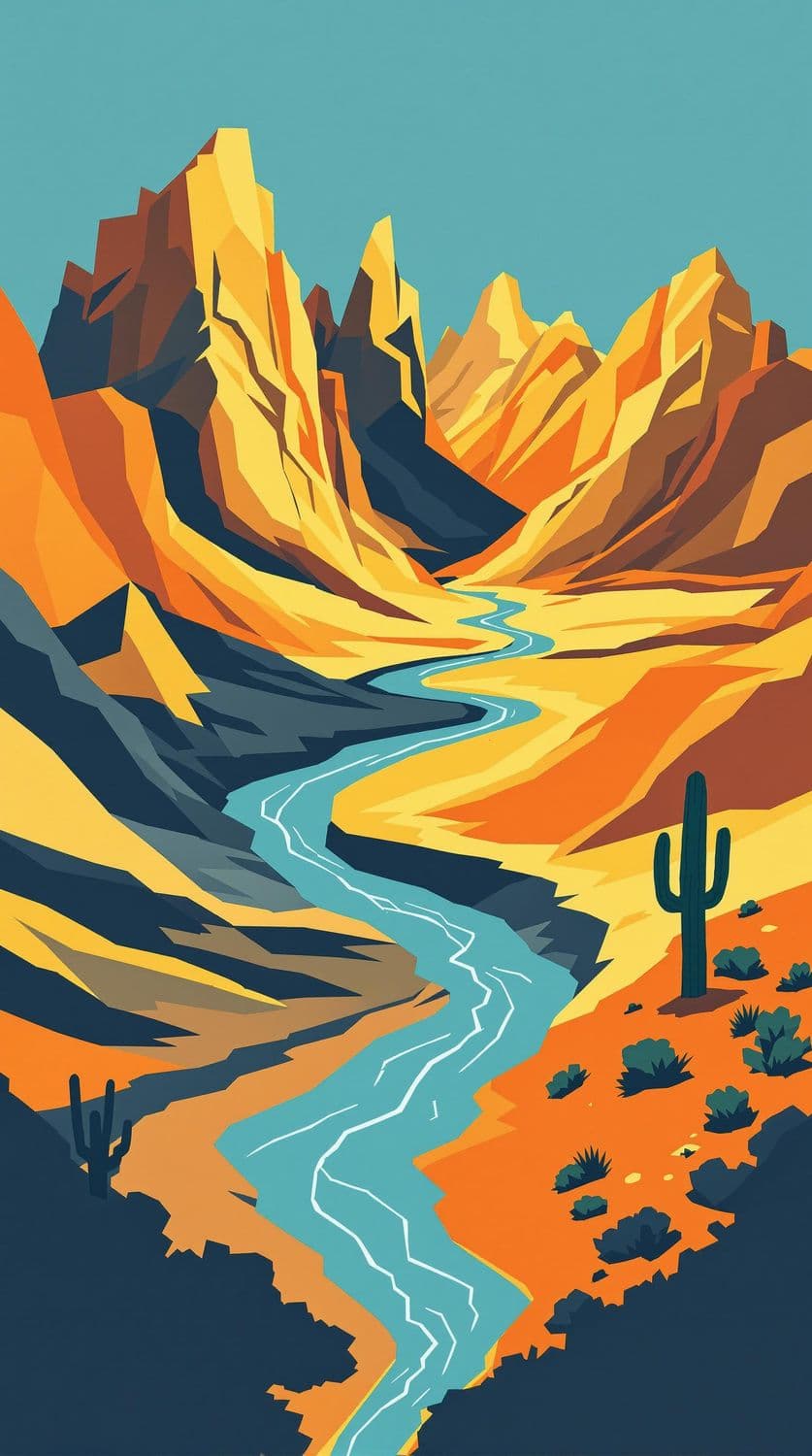 Abstract Desert Dunes