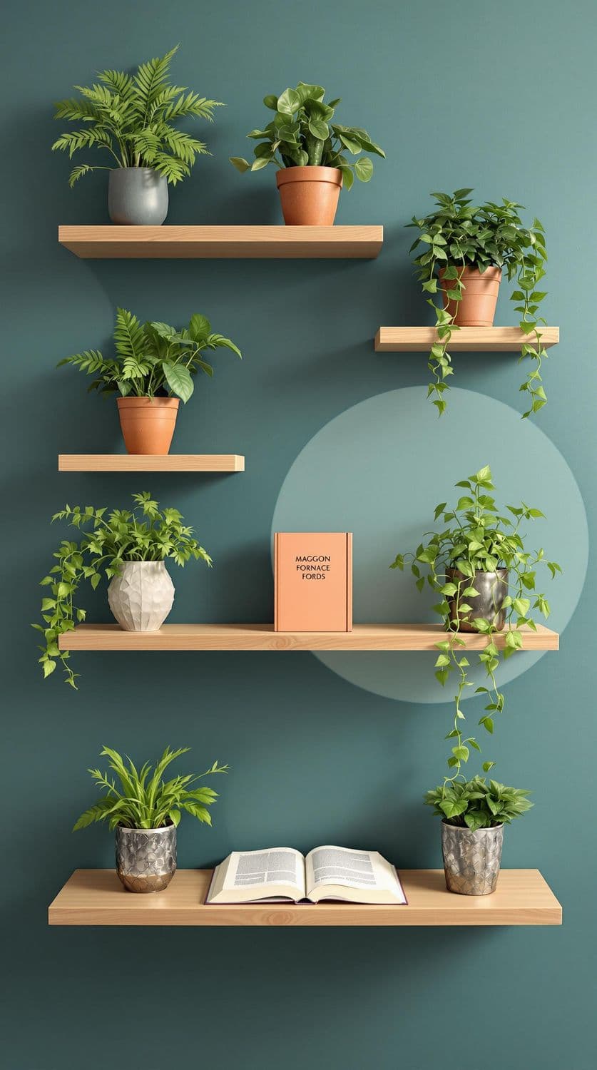 Symmetrical Shelf Garden