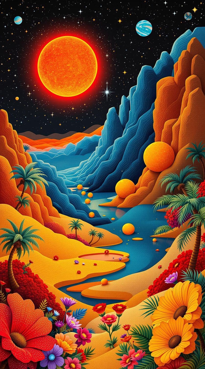 Crimson Desert Oasis