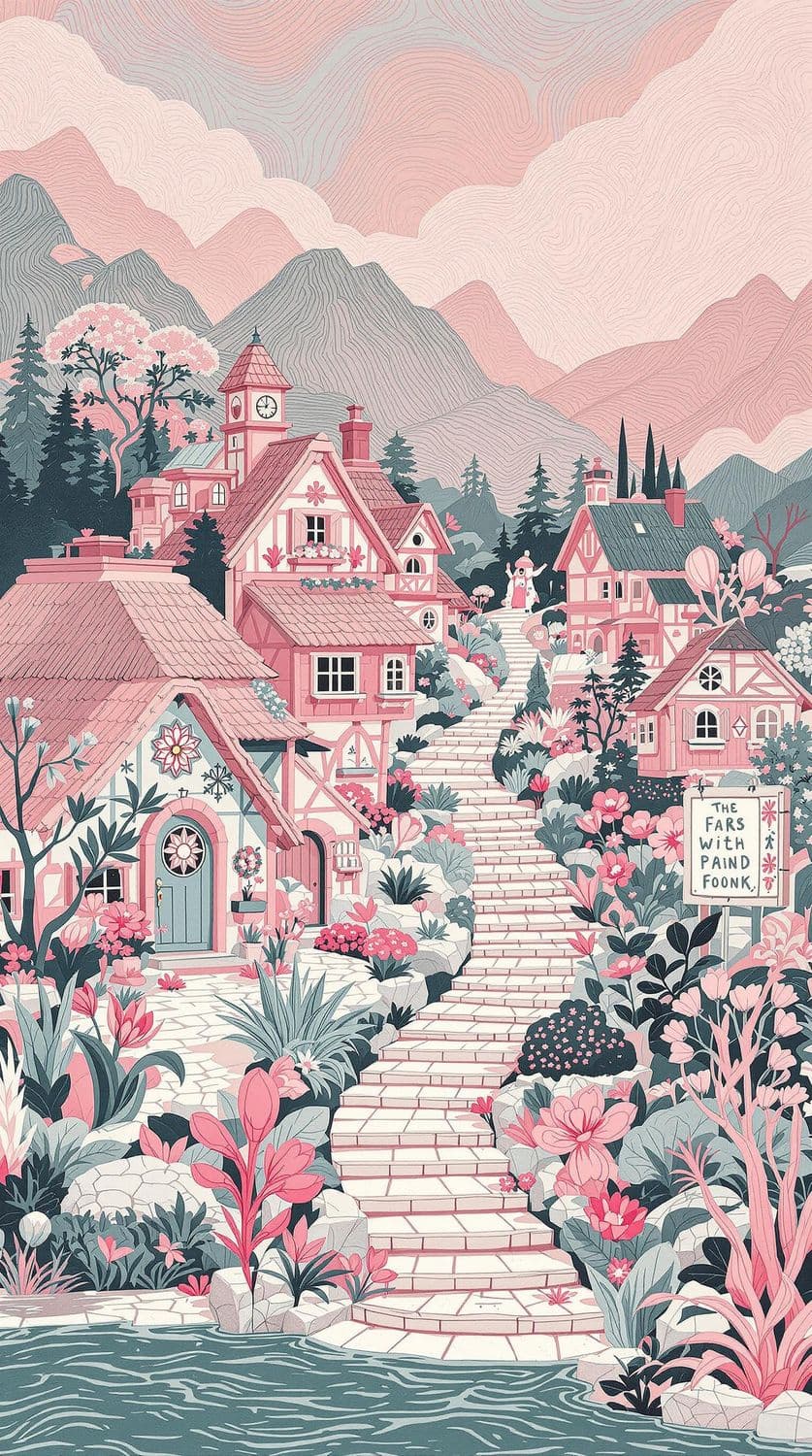 Serene Mountain Village