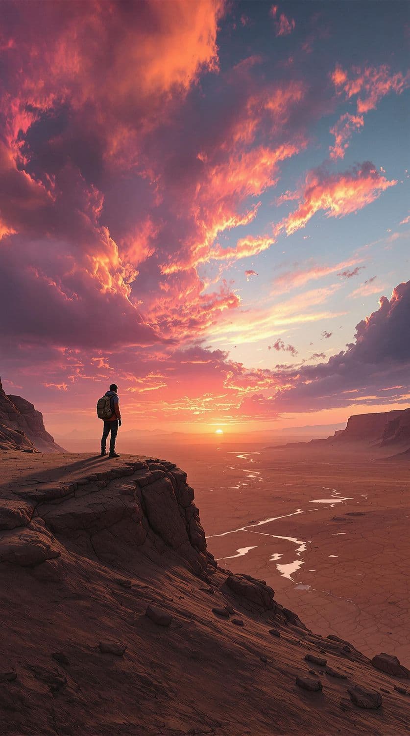 Desert Sunset Solitude