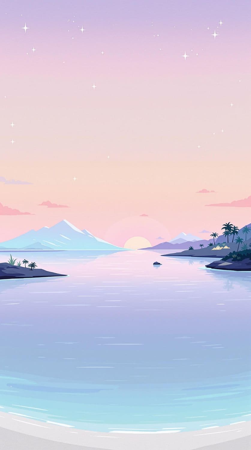 Pastel Seascape Serenity