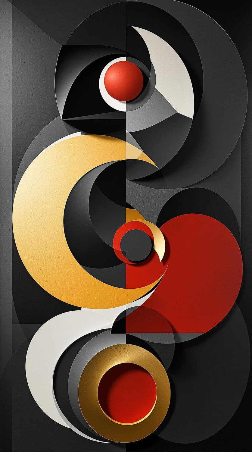 Monochrome Geometric Elegance