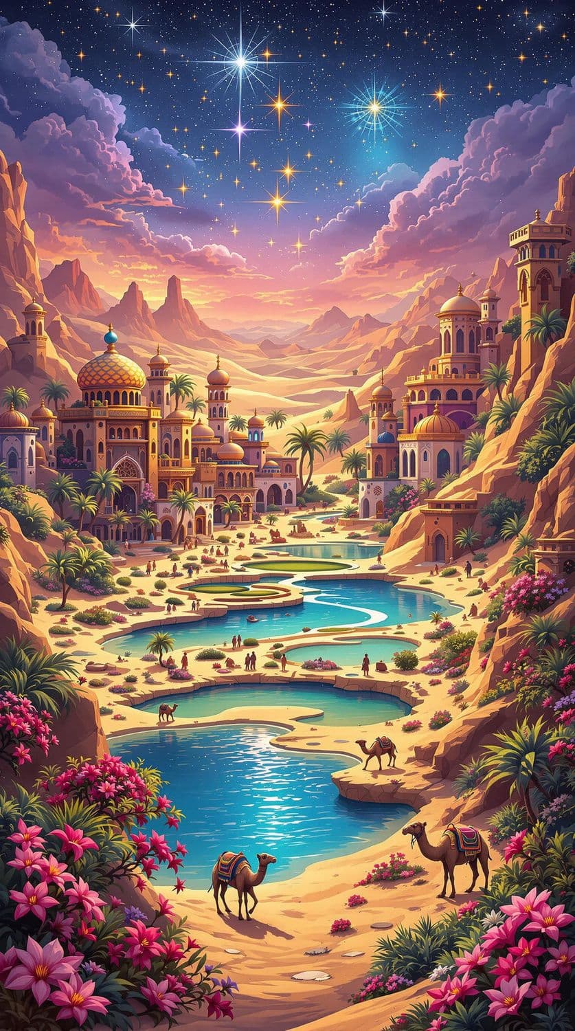 Oasis Village in the Stars
