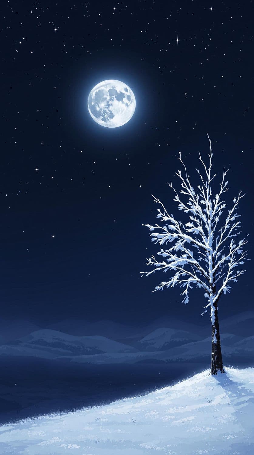 Winter's Moonlit Embrace