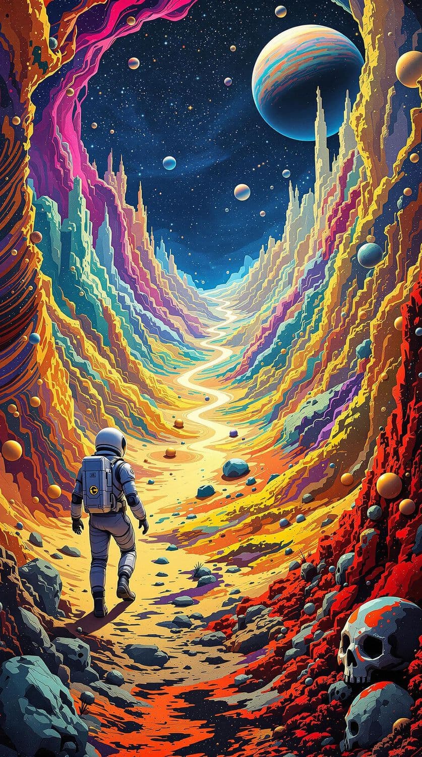 Cosmonaut in a Mystical Universe