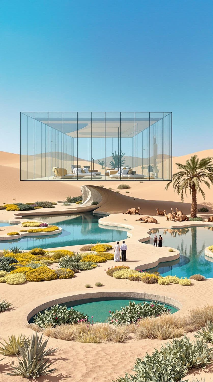 Desert Oasis Glass Pavilion