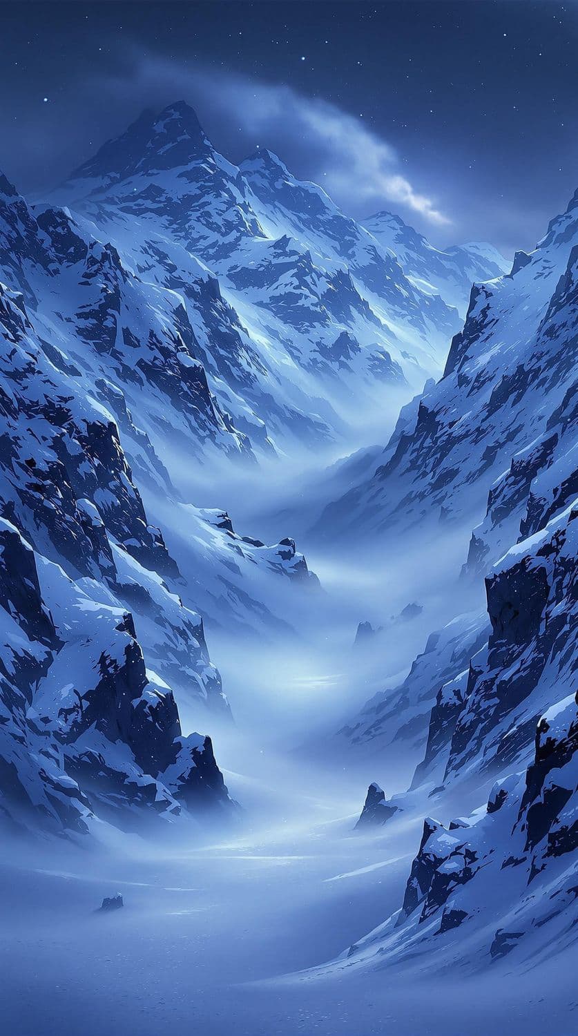 Twilight Snow Peaks