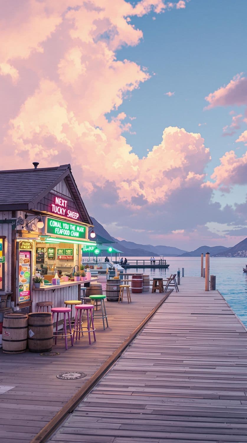 Pastel Harbor at Twilight