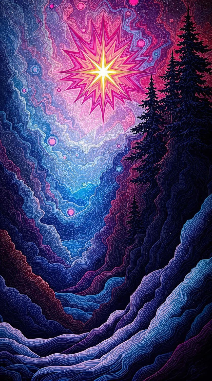 Starlit Abstract Vortex