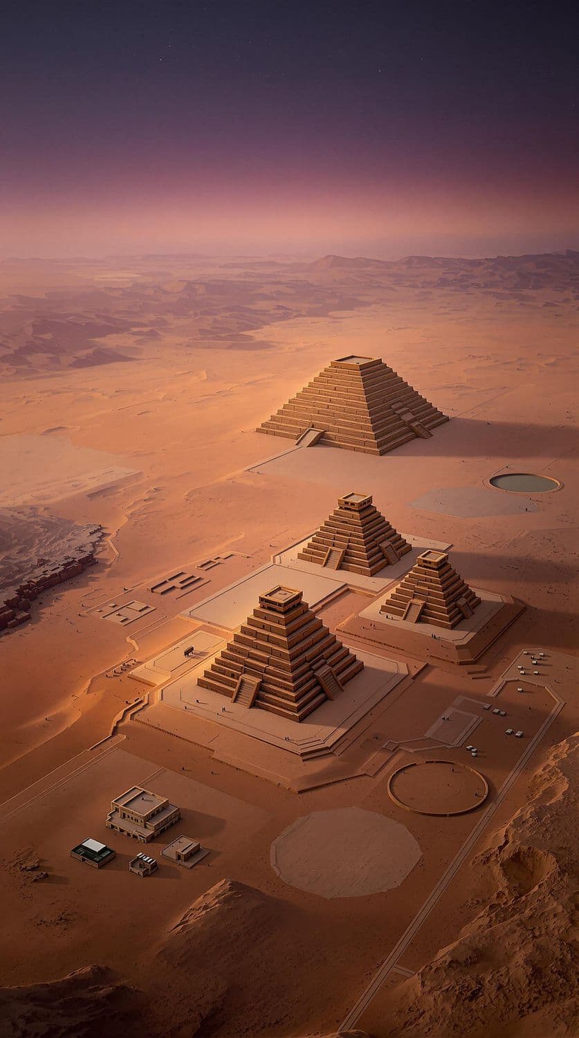 Twilight Over Ancient Ziggurats