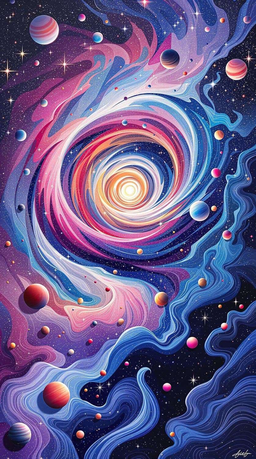 Cosmic Whirlpool of Light