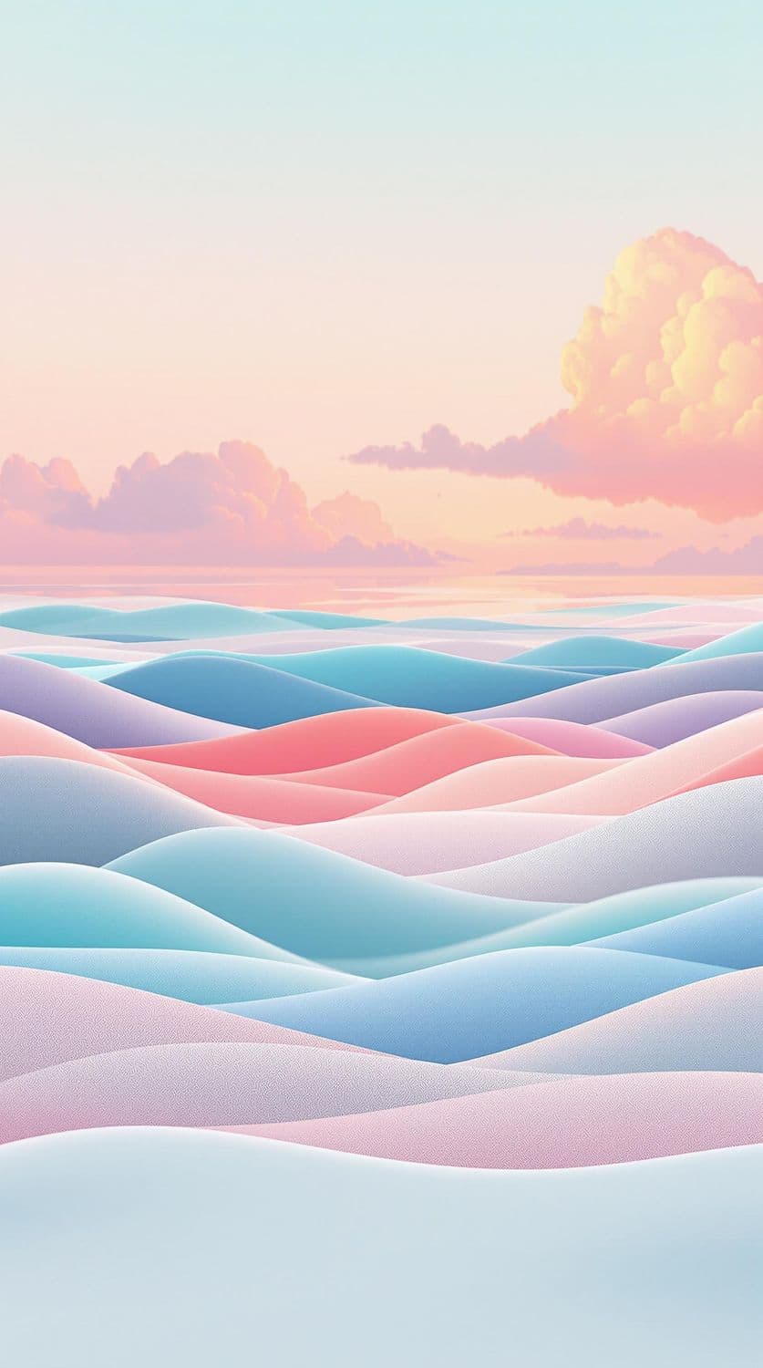 Dreamy Pastel Ocean Sunset